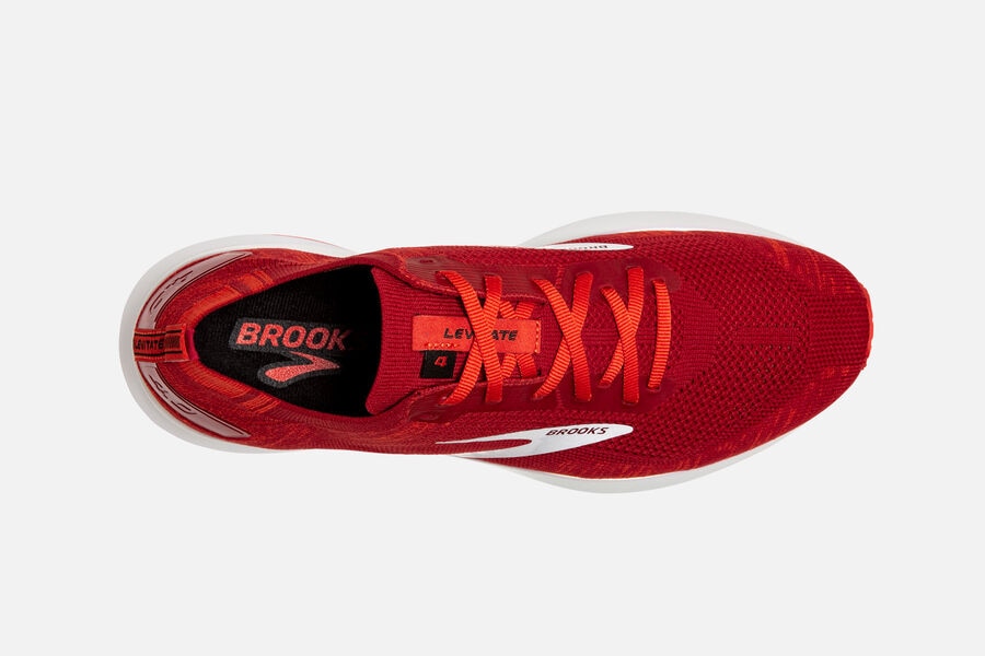 Brooks Israel Levitate 4 Road Running Shoes Mens - Red/Pink/White - GKS-850467